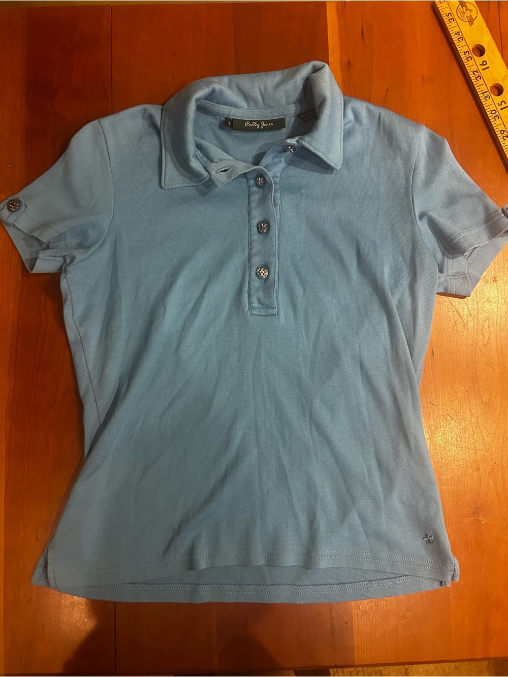 Bobby Jones Light Blue Golf Polo S